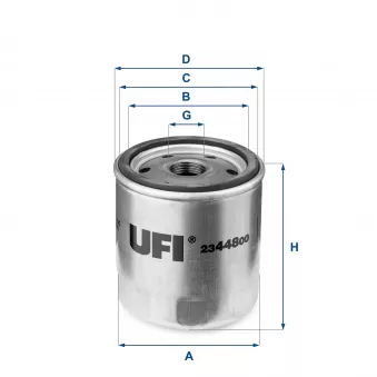 Filtre à huile UFI OEM A210119