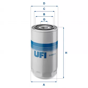 Filtre à huile UFI 23.469.00 pour DAF LF 55 FA 55,220 - 220cv
