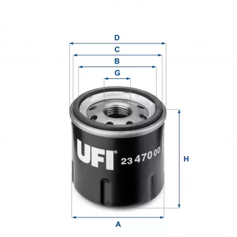 Filtre à huile UFI OEM V46-0224