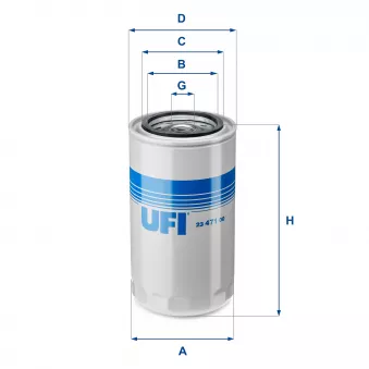 Filtre à huile UFI OEM OC 582