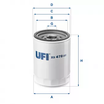 UFI 23.478.00 - Filtre à huile