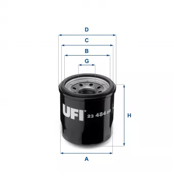 Filtre à huile UFI OEM V46-0224