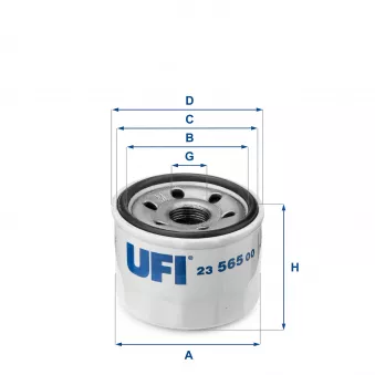 Filtre à huile UFI OEM 1321800010