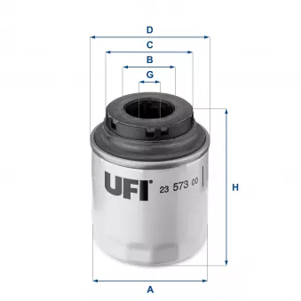 Filtre à huile UFI OEM 03c115561d