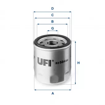 Filtre à huile UFI OEM 304787