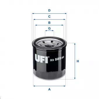 Filtre à huile UFI OEM 25181616