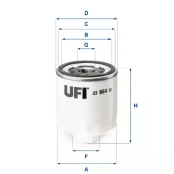 Filtre à huile UFI OEM DL1344