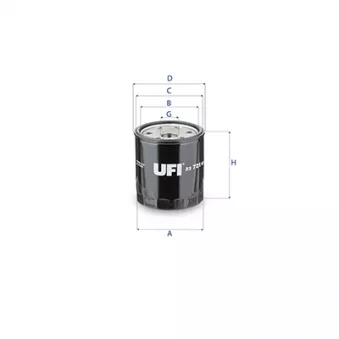Filtre à huile UFI 23.721.00