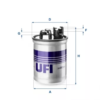 UFI 24.003.00 - Filtre à carburant