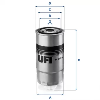Filtre à carburant UFI 24.009.00