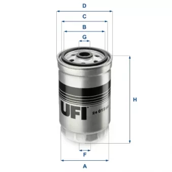 Filtre à carburant UFI OEM 37-14 323 0001