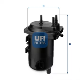 Filtre à carburant UFI OEM 1541084a00