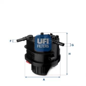 Filtre à carburant UFI OEM QFF0459