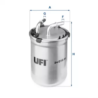 UFI 24.016.00 - Filtre à carburant