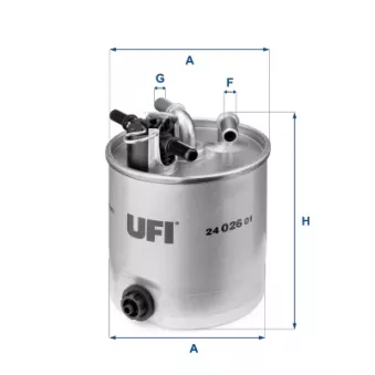 Filtre à carburant UFI OEM 4855