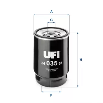 Filtre à carburant UFI OEM 81125016101