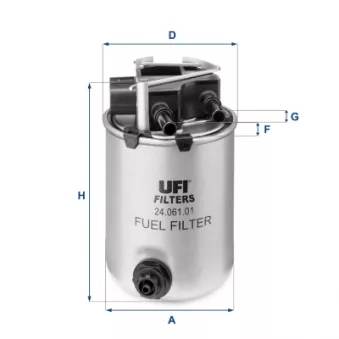 Filtre à carburant UFI OEM 5087