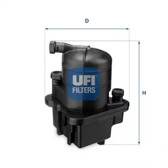 Filtre à carburant UFI OEM DP1110.13.0098