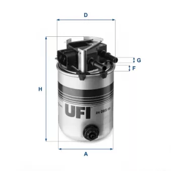 UFI 24.095.00 - Filtre à carburant