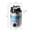 Filtre à carburant UFI [24.095.01]
