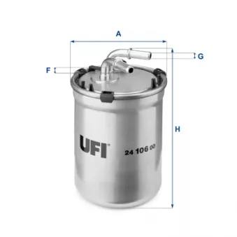 Filtre à carburant UFI 24.106.00