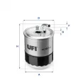 UFI 24.107.00 - Filtre à carburant