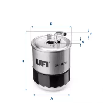Filtre à carburant UFI OEM 4853