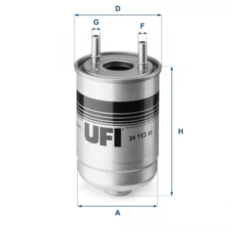 Filtre à carburant UFI OEM 30-08-828