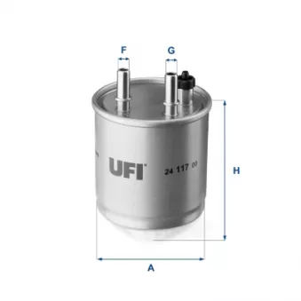 Filtre à carburant UFI OEM v46-0505