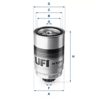 UFI 24.123.00 - Filtre à carburant