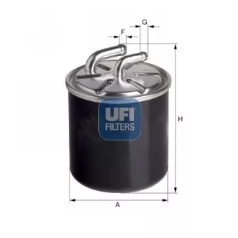 Filtre à carburant UFI OEM M-672
