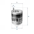 Filtre à carburant UFI [24.129.00]