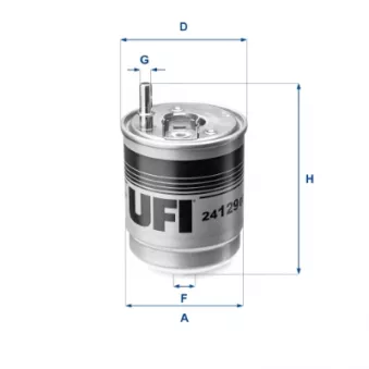Filtre à carburant UFI 24.129.00
