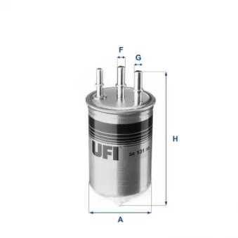 UFI 24.131.00 - Filtre à carburant