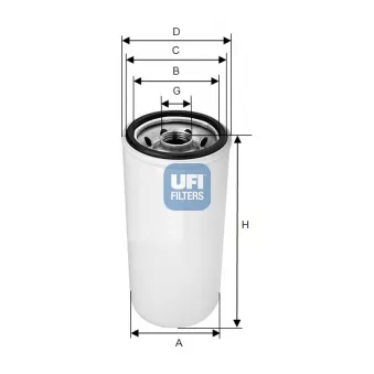 Filtre à carburant UFI OEM 03600540