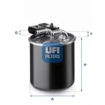 Filtre à carburant UFI OEM 100472