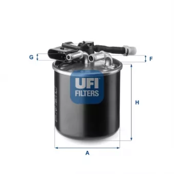 Filtre à carburant UFI OEM A6510901652