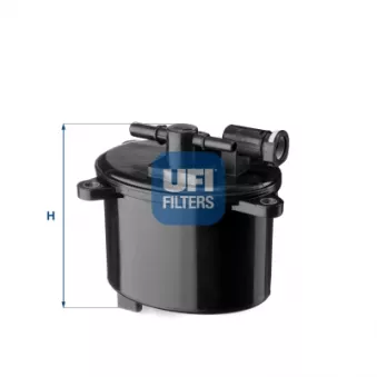 Filtre à carburant UFI 24.156.00 pour FORD MONDEO 2.2 TDCi - 200cv