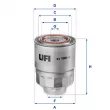 UFI 24.196.00 - Filtre à carburant