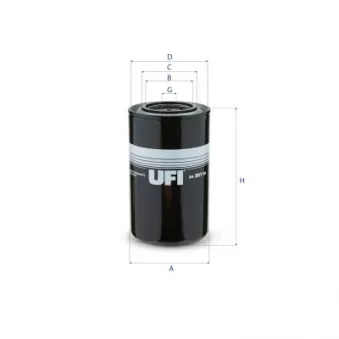 Filtre à carburant UFI 24.257.00