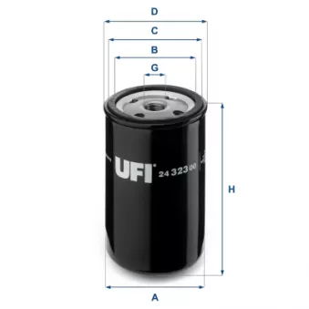 Filtre à carburant UFI 24.323.00