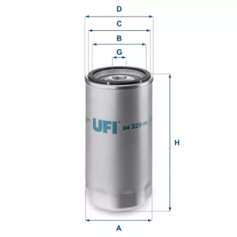 Filtre à carburant UFI OEM 955168