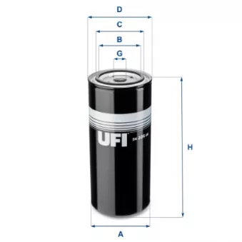 Filtre à carburant UFI OEM 8193841