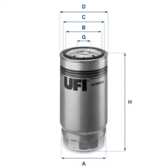 Filtre à carburant UFI OEM DP1110.13.0248