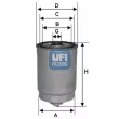 UFI 24.350.01 - Filtre à carburant