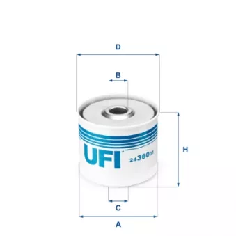 Filtre à carburant UFI OEM QFF0109