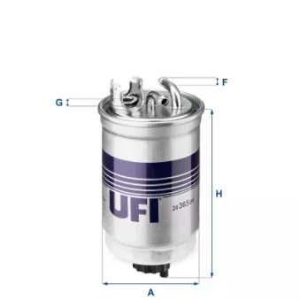 Filtre à carburant UFI OEM DP1110.13.0026