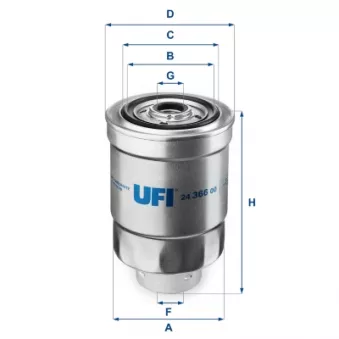 Filtre à carburant UFI OEM 30-05-502MP