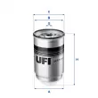 Filtre à carburant UFI [24.371.00]