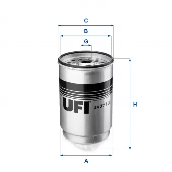 UFI 24.371.00 - Filtre à carburant